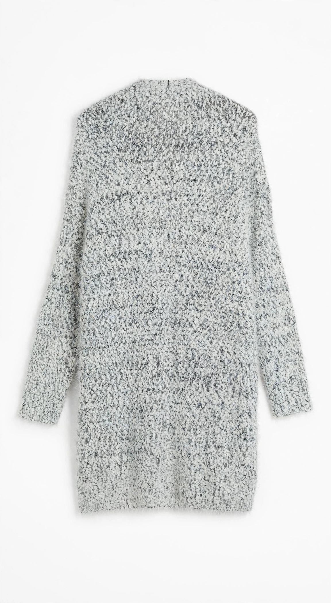 verte Light Grey Marle Long Open Cardigan (Size M/L)