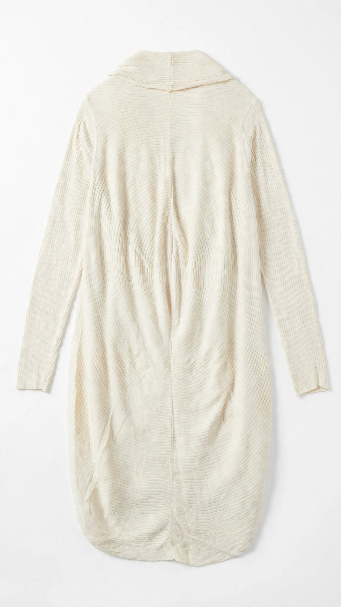 Jones New York Ivory Ribbed Longline Cardigan (Size 1X)