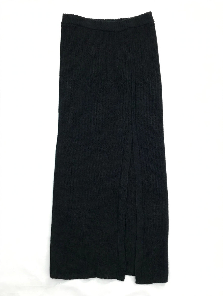 Anko Black Knit Wide-Leg Trousers (Size S)