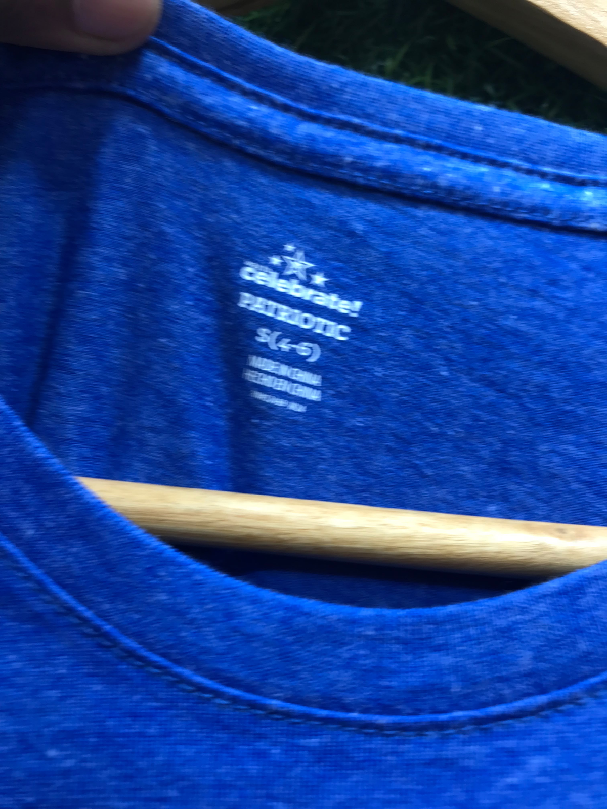 Celebrate Patriotic Truck Graphic T-Shirt – Royal Blue (Youth S 4-6)