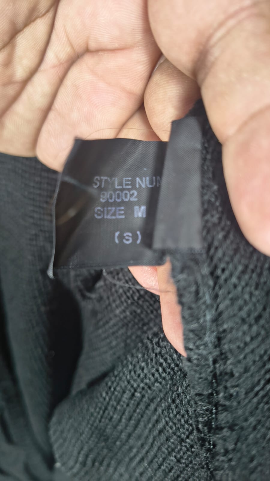Roman Originals Black Cable-Knit Waterfall Cardigan (Size M)