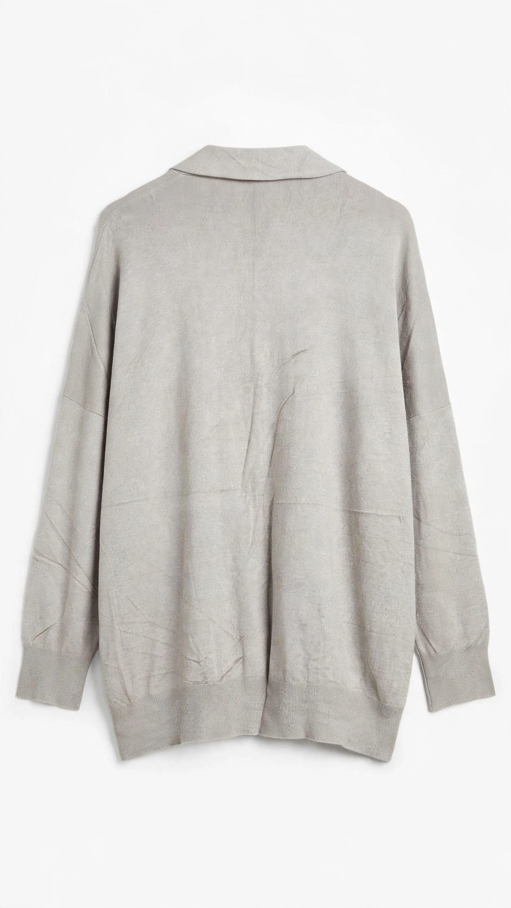 Bill Cost Oatmeal Open-Front Cardigan with Pocket (Size L)