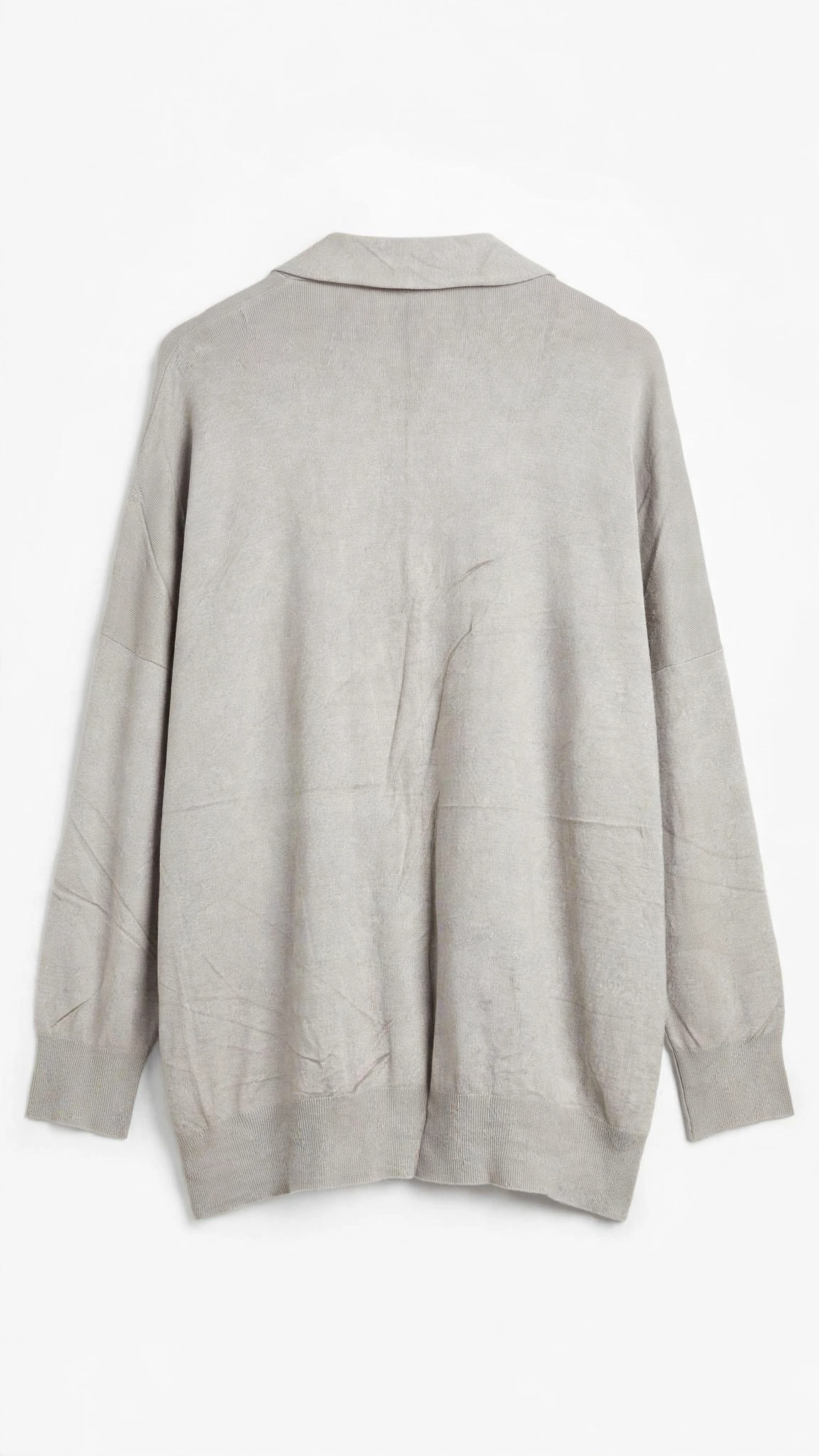 Bill Cost Oatmeal Open-Front Cardigan with Pocket (Size L)