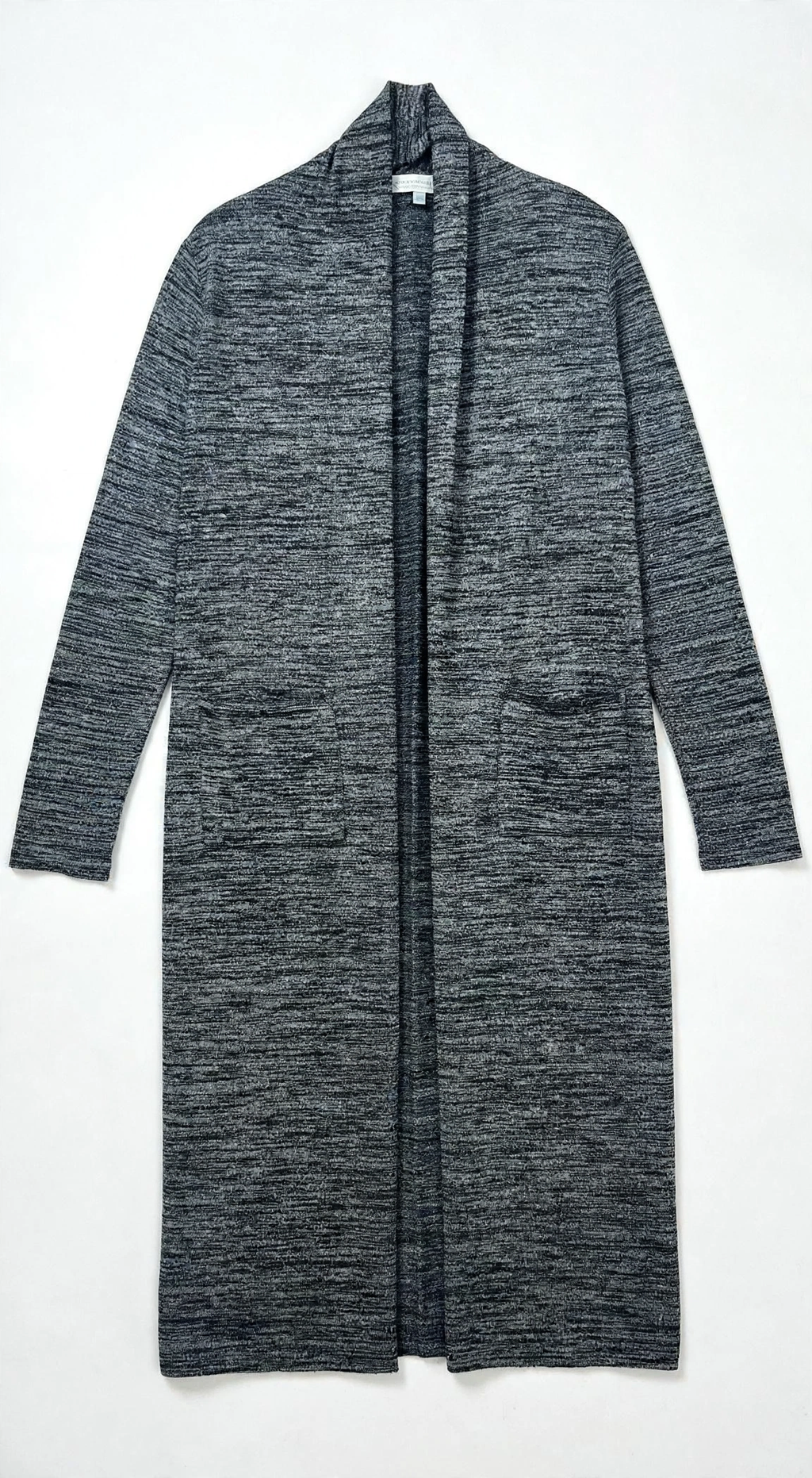 Contemporaine Grey Marle Long Pocket Cardigan (Size M)