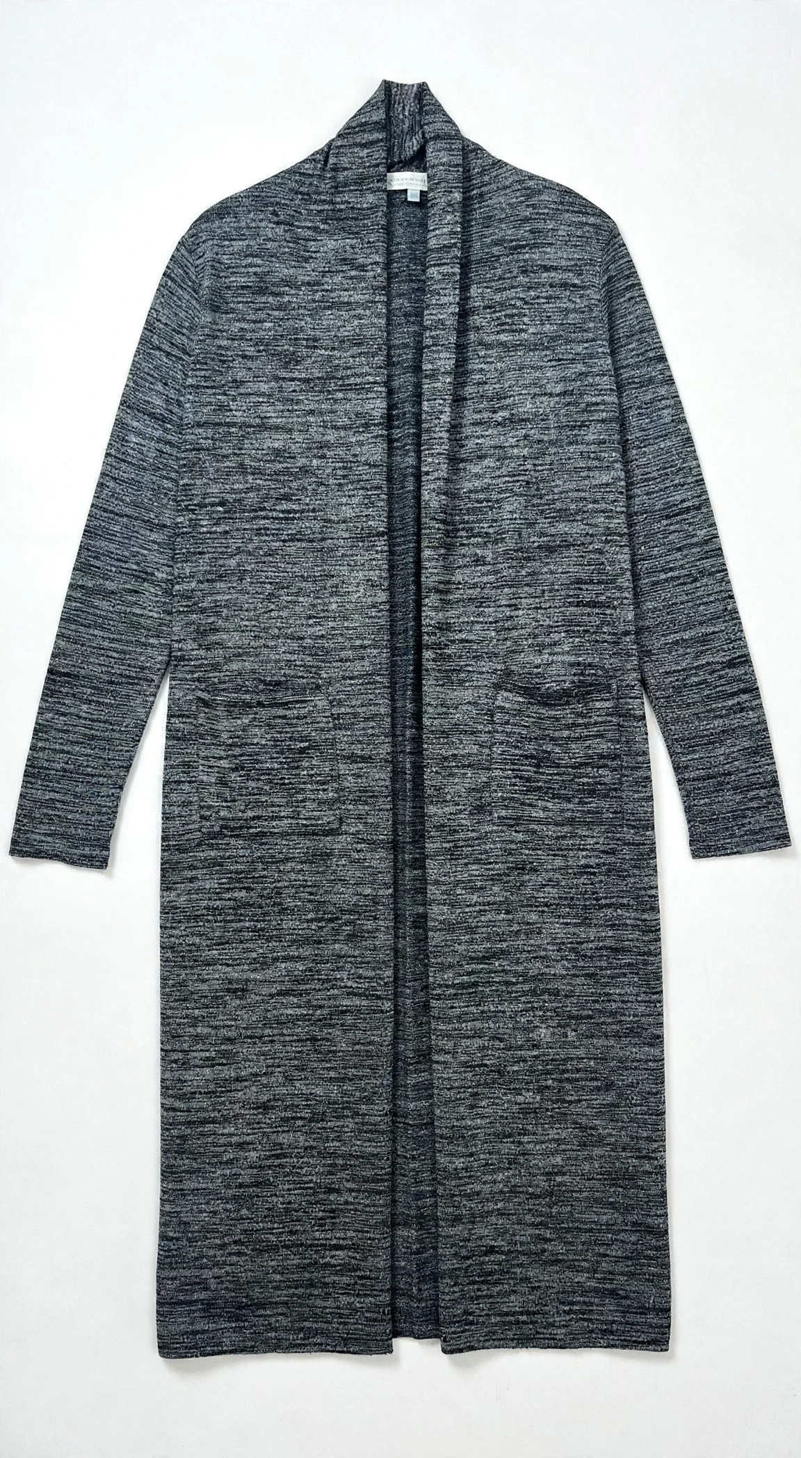Contemporaine Grey Marle Long Pocket Cardigan (Size M)
