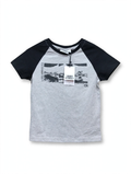 Daisy Street Los Angeles Raglan T-Shirt – Grey/Black (Size M)