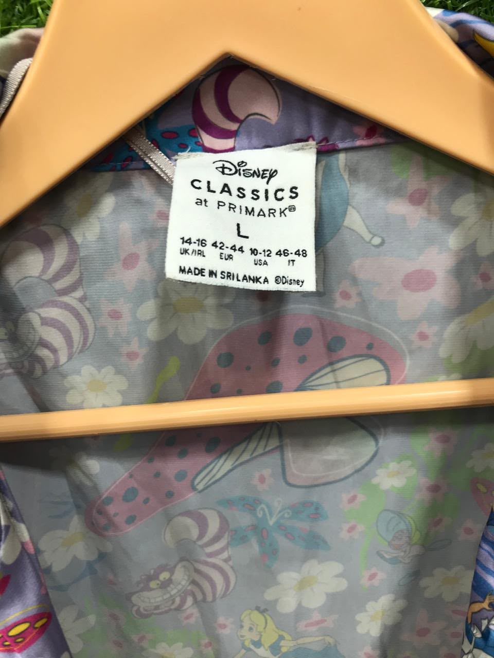 Disney Alice in Wonderland Satin Pyjama Set at Primark – Shirt & Shorts (Purple, Size L)