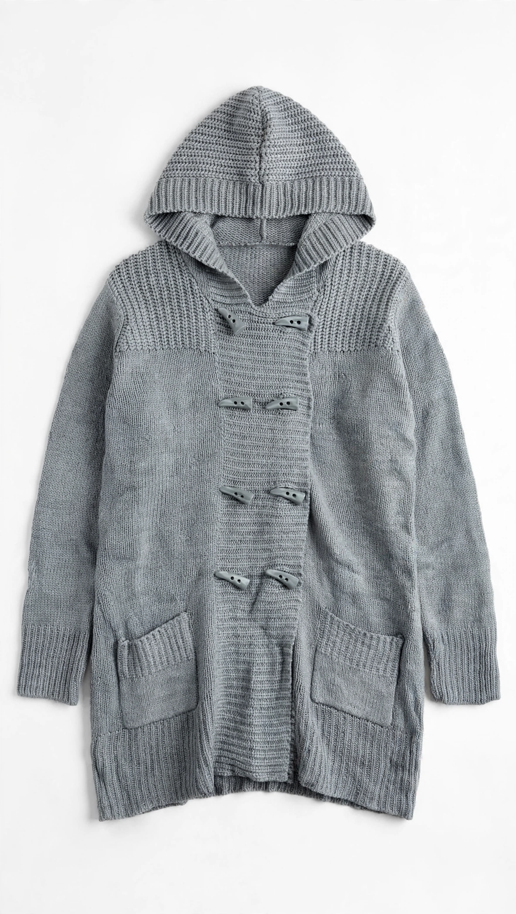 George Grey Hooded Toggle Cardigan with Pockets (Size UK 20)