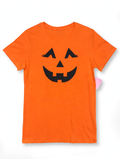 Way to Celebrate! Halloween Pumpkin Face T-Shirt – Orange (Size L 12/14)