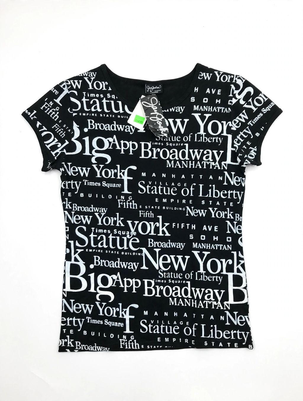 Jay Joshua New York Souvenir T-Shirt – Black (Size XL)