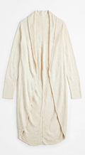 Jones New York Ivory Ribbed Longline Cardigan (Size 1X)