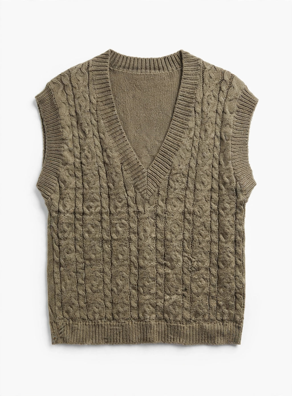 J for Justice Khaki Cable-Knit Sweater Vest