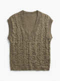J for Justice Khaki Cable-Knit Sweater Vest