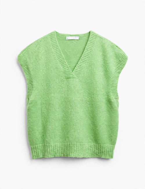 AMAZING Lime Green Knit Sweater Vest (One Size)