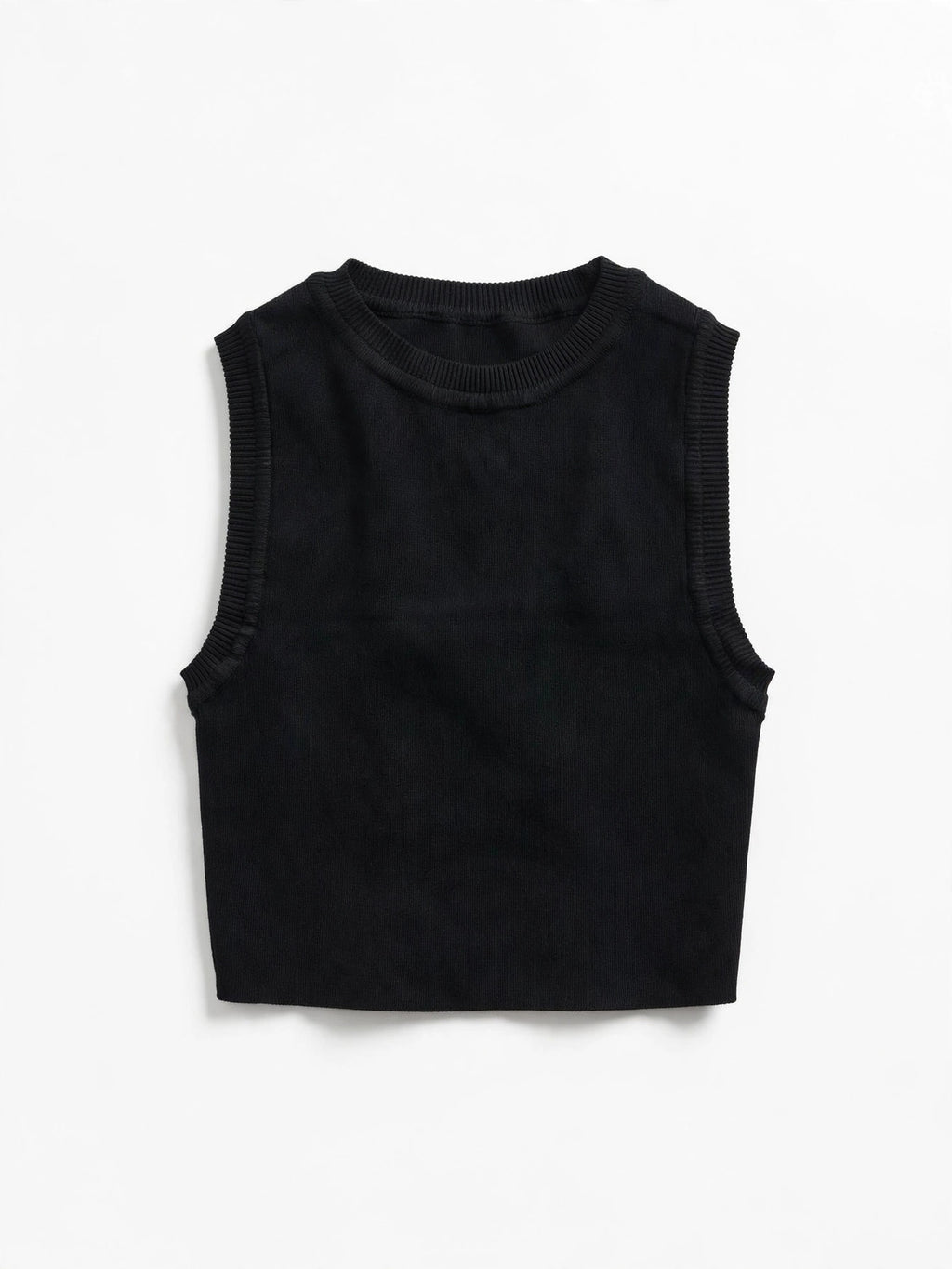 ZARA Black Sleeveless Knit Top (Size S)