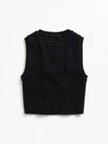 ZARA Black Sleeveless Knit Top (Size S)