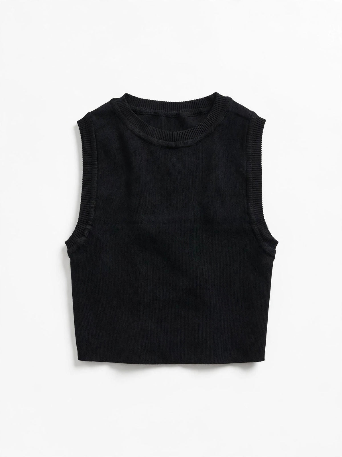 ZARA Black Sleeveless Knit Top (Size S)