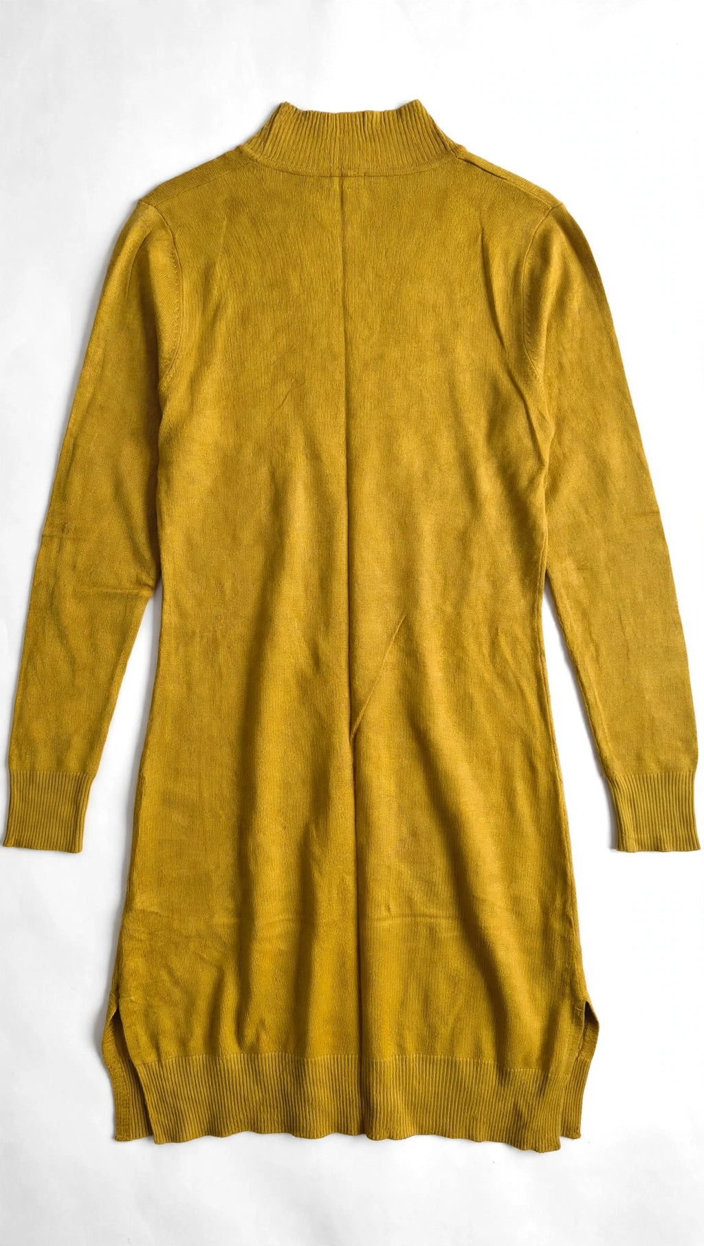 Cielo Mustard Yellow Open-Front Cardigan with Pockets (Size M)