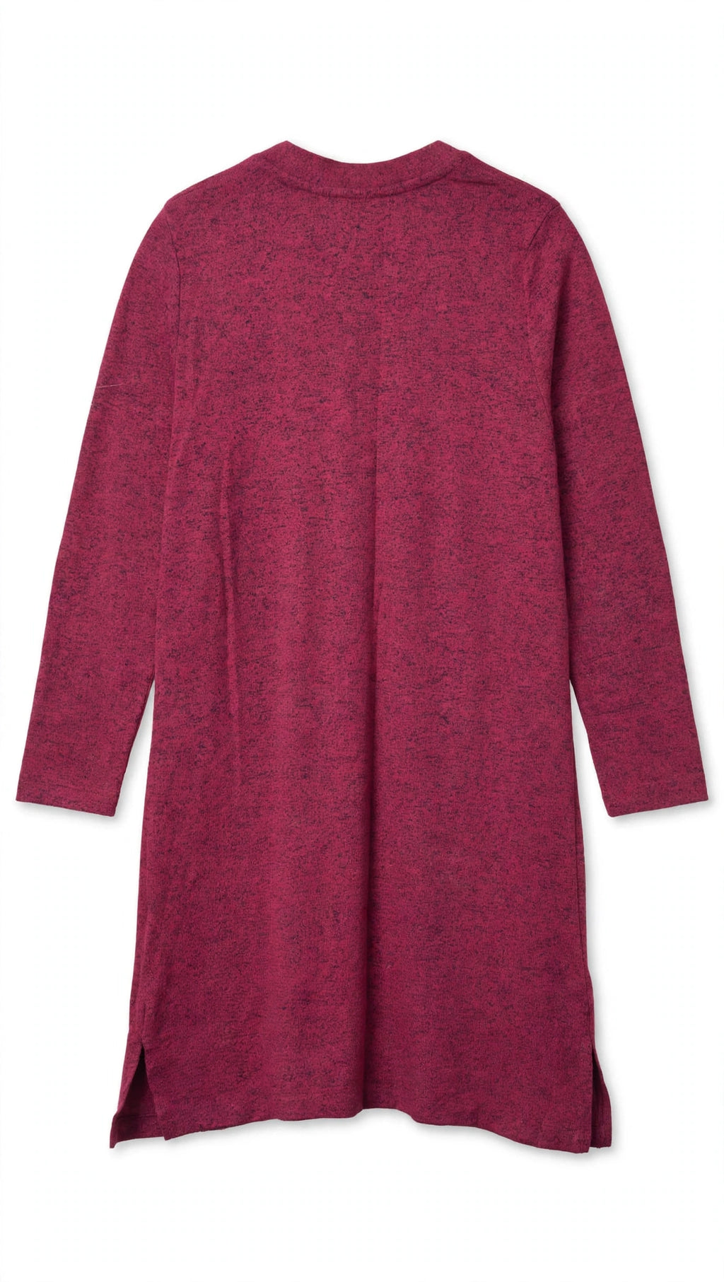 Old Navy Magenta Marled Open-Front Cardigan with Pockets (Size L)