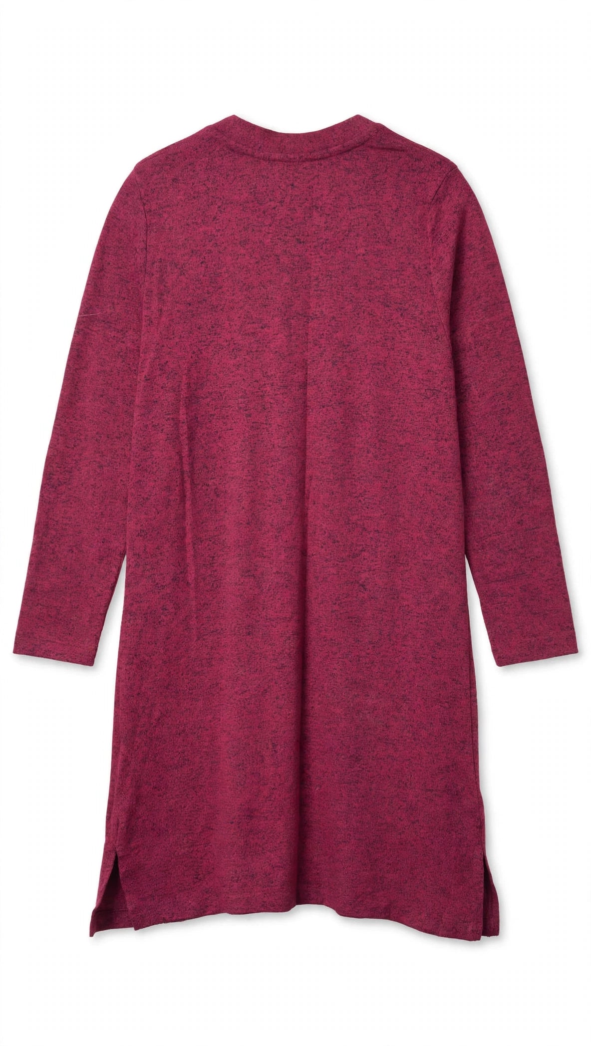 Old Navy Magenta Marled Open-Front Cardigan with Pockets (Size L)