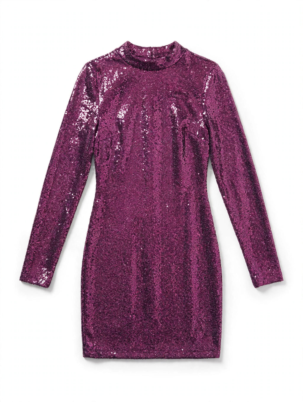 Speechless Magenta Purple Sequin Mini Dress with Back Cutout (Size XS)