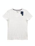 Nautica Jeans V-Neck T-Shirt – White (Size M)