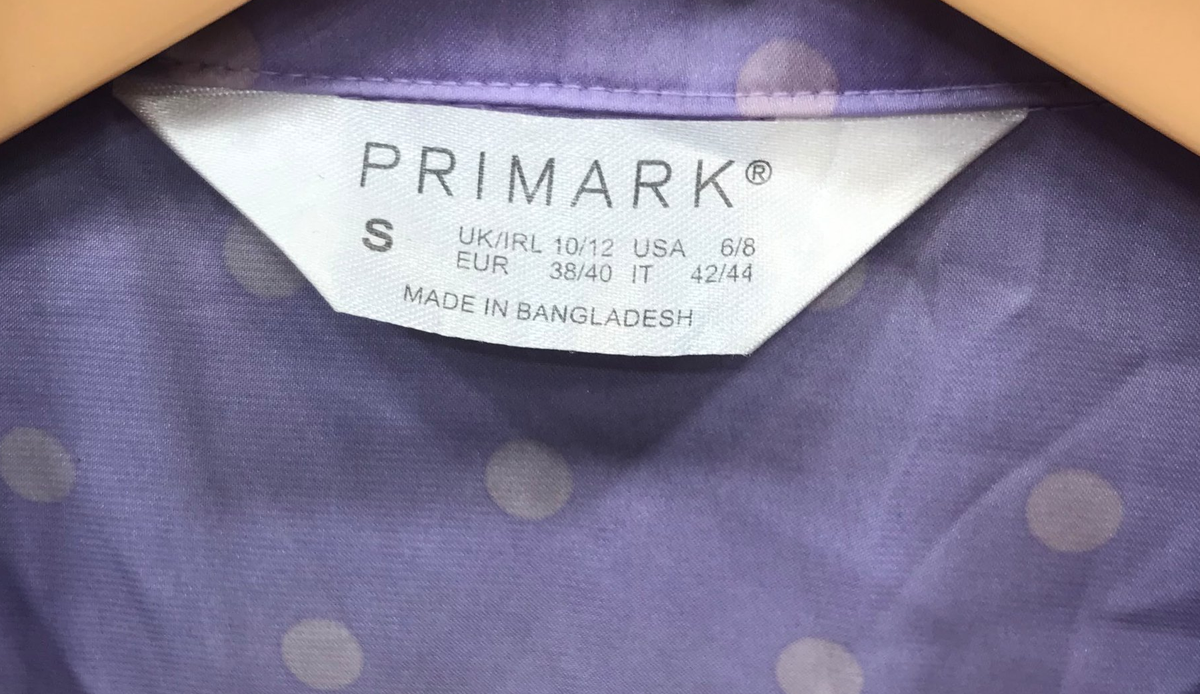 Primark Lavender Polka Dot Satin Pyjama Set – Short Sleeve Shirt & Shorts (Size S)