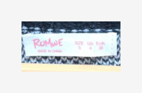 Original garment label