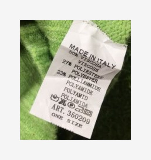 Original garment care tag