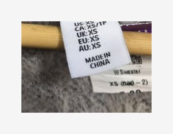 Original garment label