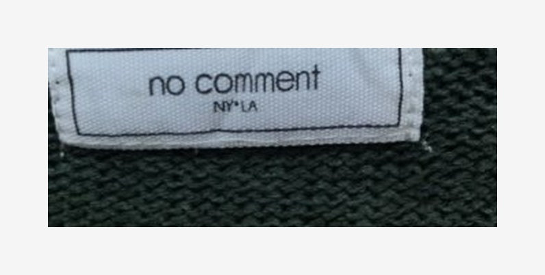 Original garment label