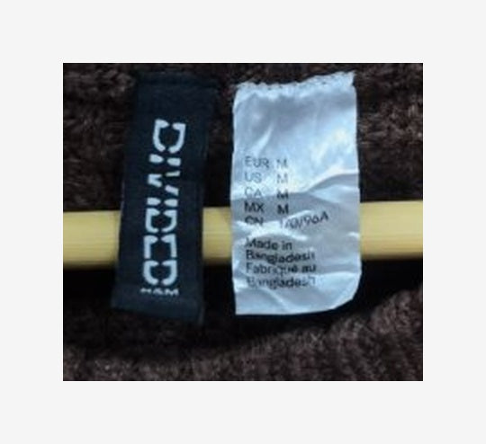 Original garment label