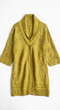 Sonoma Chartreuse Cable-Knit Cardigan with Button (Size XL)
