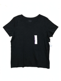 Time and Tru V-Neck T-Shirt – Black (Size XXL)