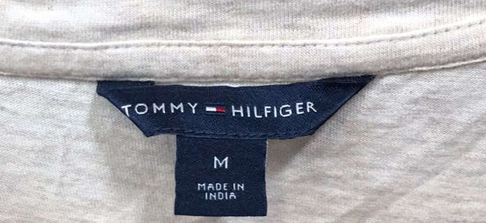 Tommy Hilfiger Logo T-Shirt – Cream Heather (Size M)