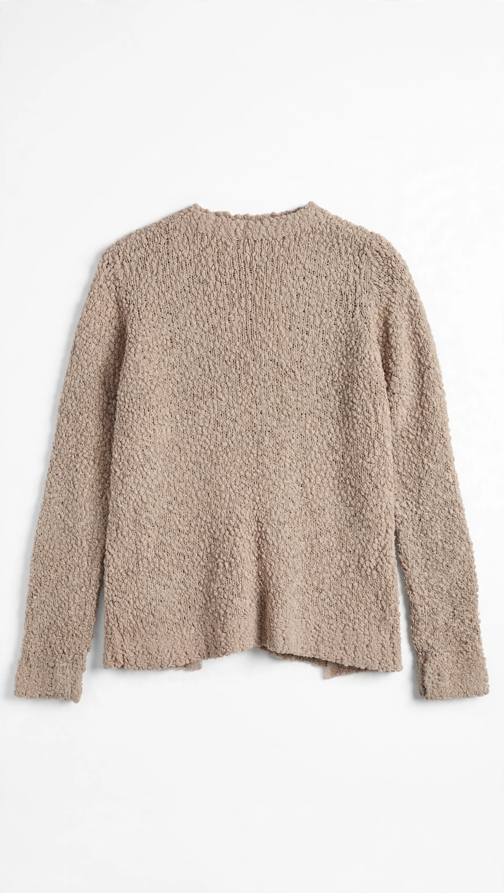 Vero Moda Taupe Boucle Open-Front Cardigan (Size S)