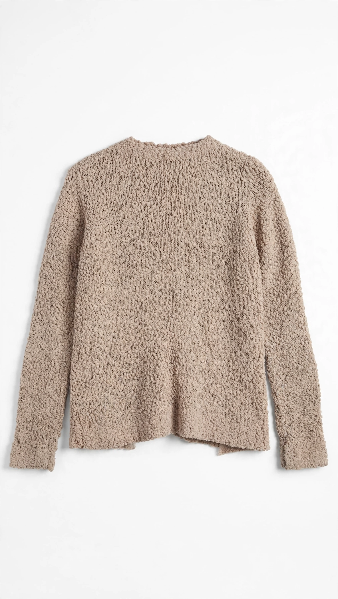 Vero Moda Taupe Boucle Open-Front Cardigan (Size S)