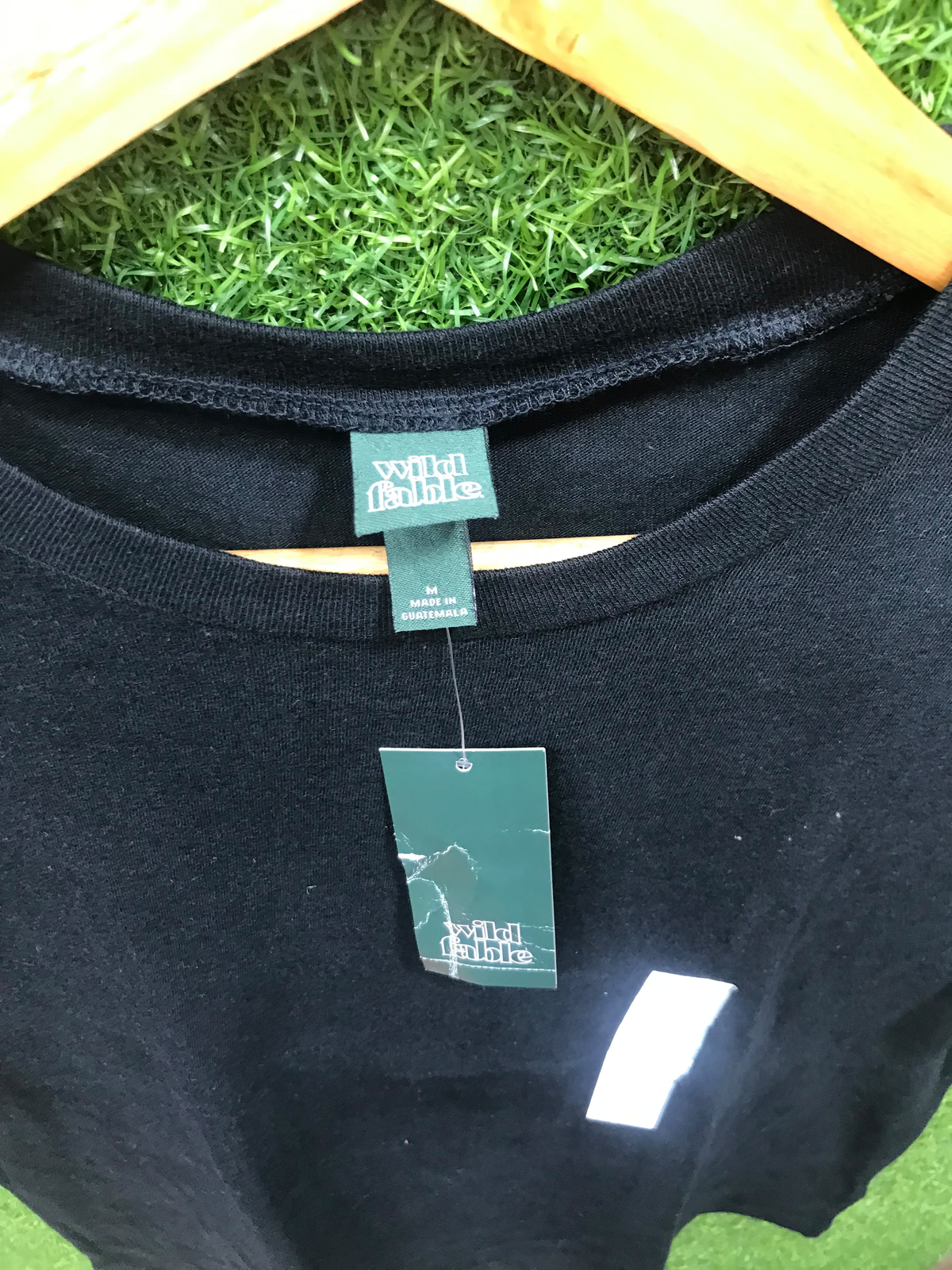Wild Fable Crew Neck T-Shirt – Black (Size M)