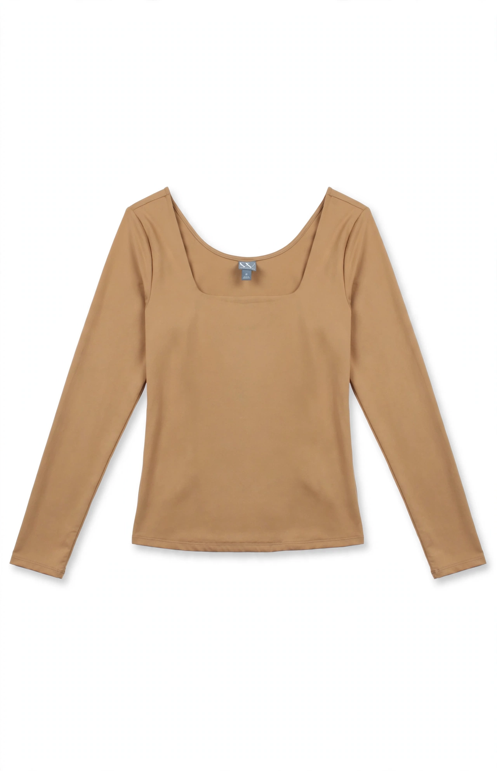 Worthington Square Neck Long Sleeve Top – Tan (Size M)